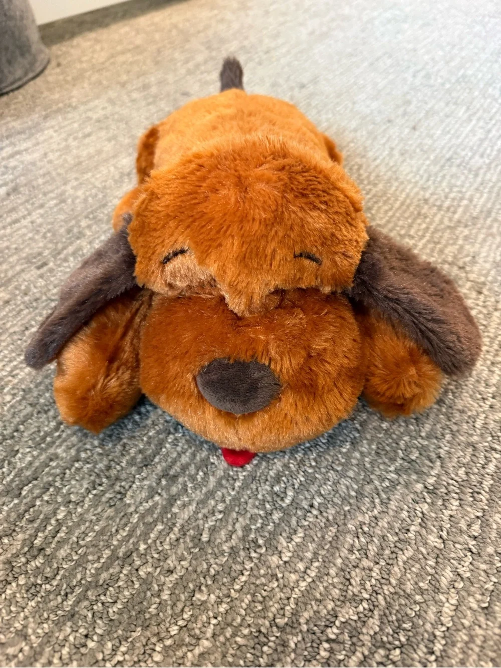 Snuggle Puppy Plush Stuffed Dog Brown Floppy Ears Comfort Toy Sleep Aid